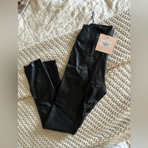 Kittenish leather leggings